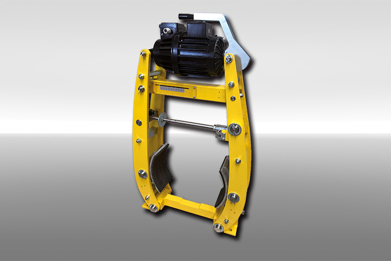 The drum brake series with thrustor mounted horizontally over the brake jaws New in RINGSPANN’s brake range